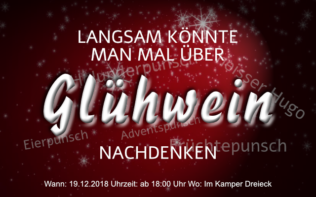 Advent, Glühwein, Punsch